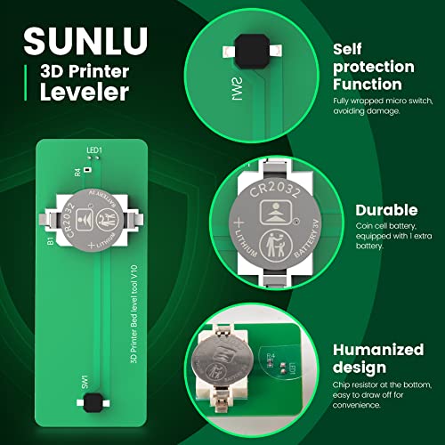 SUNLU 3D Printer Leveler Bundle, Easy Bed Leveling