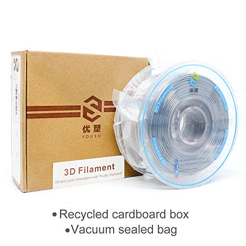 YOUSU Silk Silver PLA Filament 1.75mm 1kg Spool