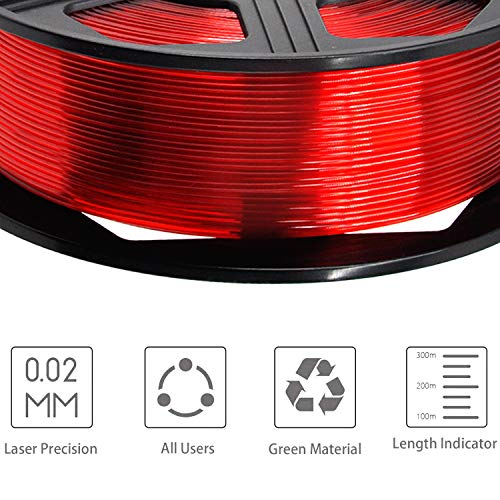 YOYI Eco-Friendly PETG 3D Printer Filament - Red