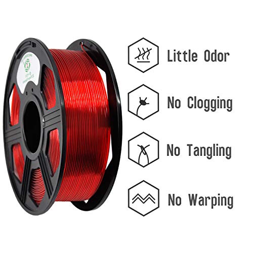 YOYI Eco-Friendly PETG 3D Printer Filament - Red