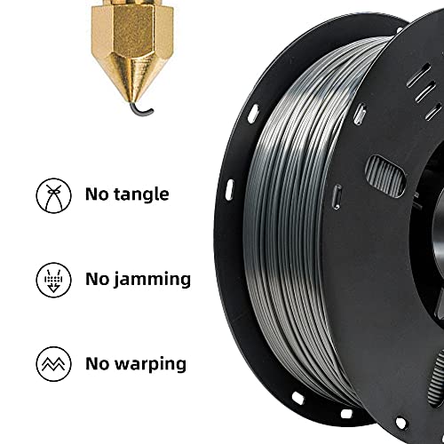 Voxelab Silk PLA 1.75mm Filament - Metal Gray