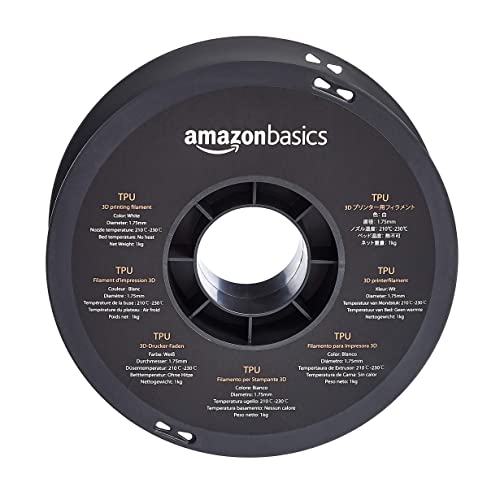 Amazon Basics TPU 3D Printer Filament, White