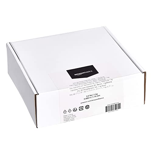 Amazon Basics TPU 3D Printer Filament, White