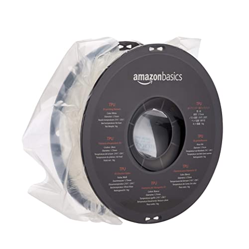 Amazon Basics TPU 3D Printer Filament, White