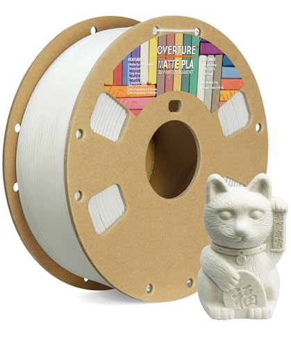 Matte White 3D Printer Filament 1.75mm, 1kg