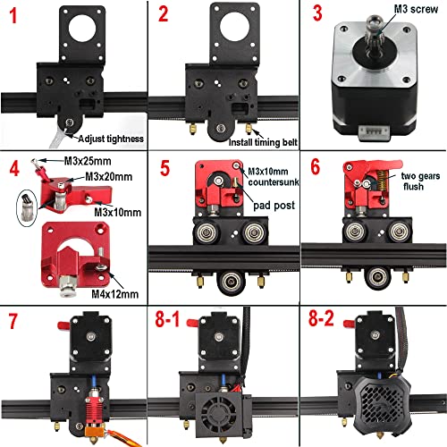 Direct Drive Dual Gear Extruder Kit