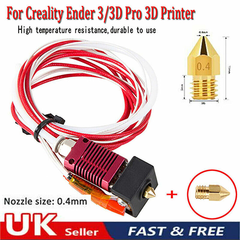 For Creality Ender 3/3PRO/5PR 3D Printer Upgrade Extruder Assembled Hot End