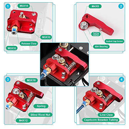 Ender 3 Aluminum Extruder Upgrade Kit