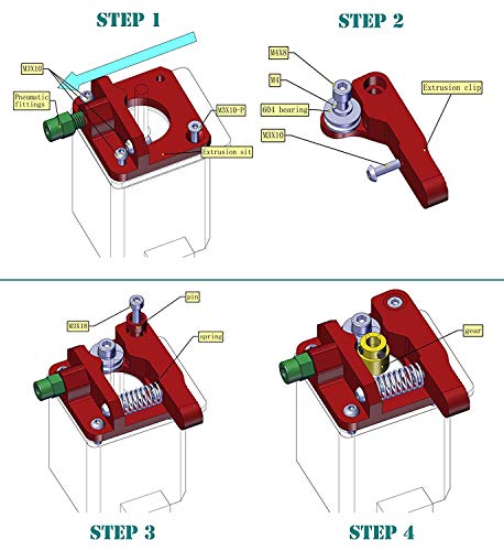 HICTOP MK8 Aluminum Extruder for Creality Printers