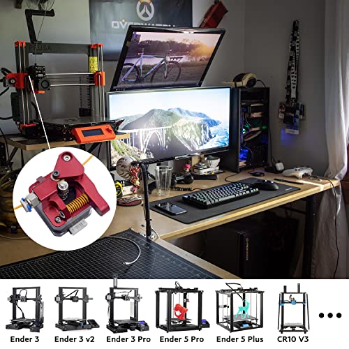 HKWANTAT Dual Gear Extruder for Ender 3 3D Printers