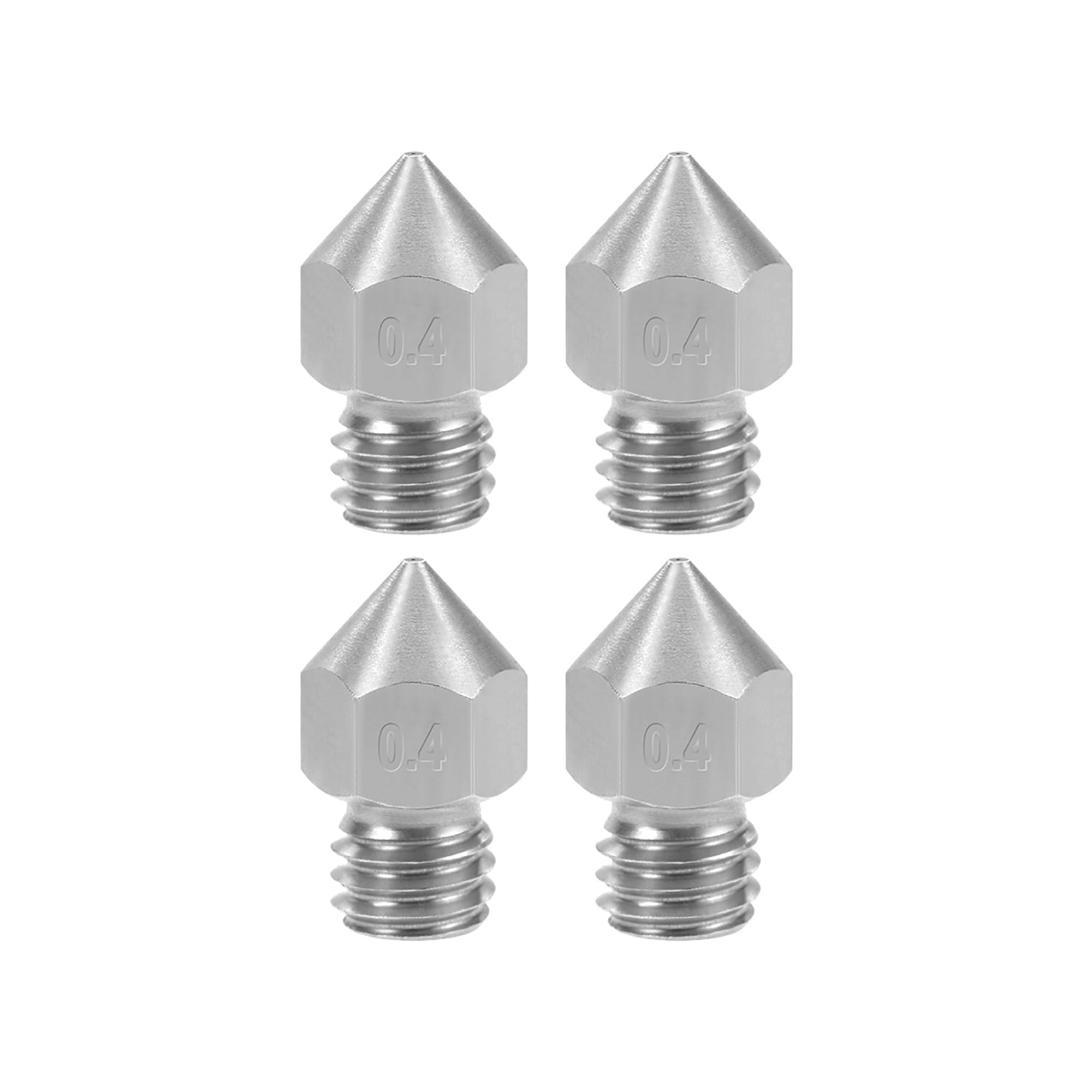 4pcs Stainless Steel 3D Printer Nozzle for MK8 Extruder