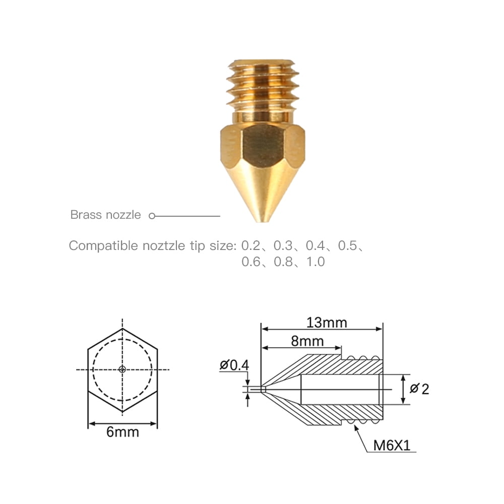 Creality MK8 Nozzles Set for 3D Printers