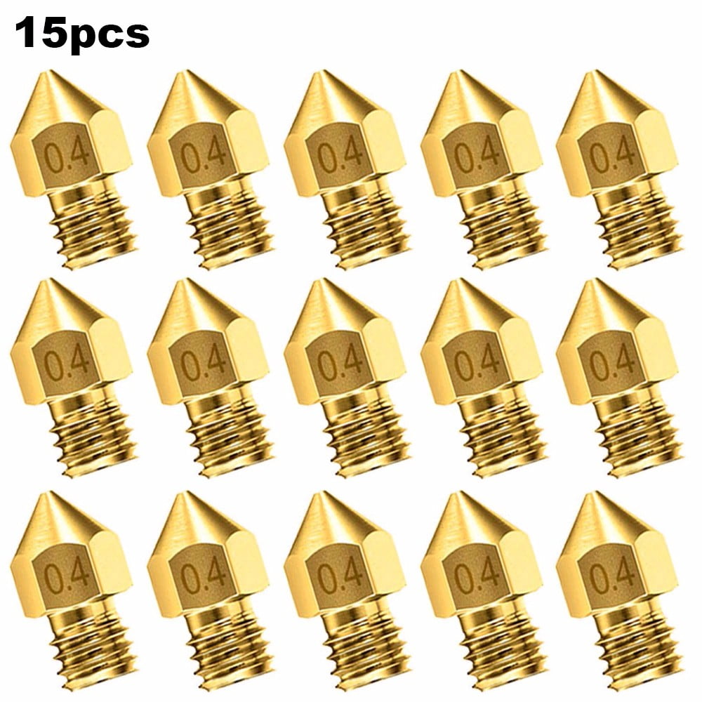 15pcs MK8 0.4mm Nozzle Set for 3D Printers