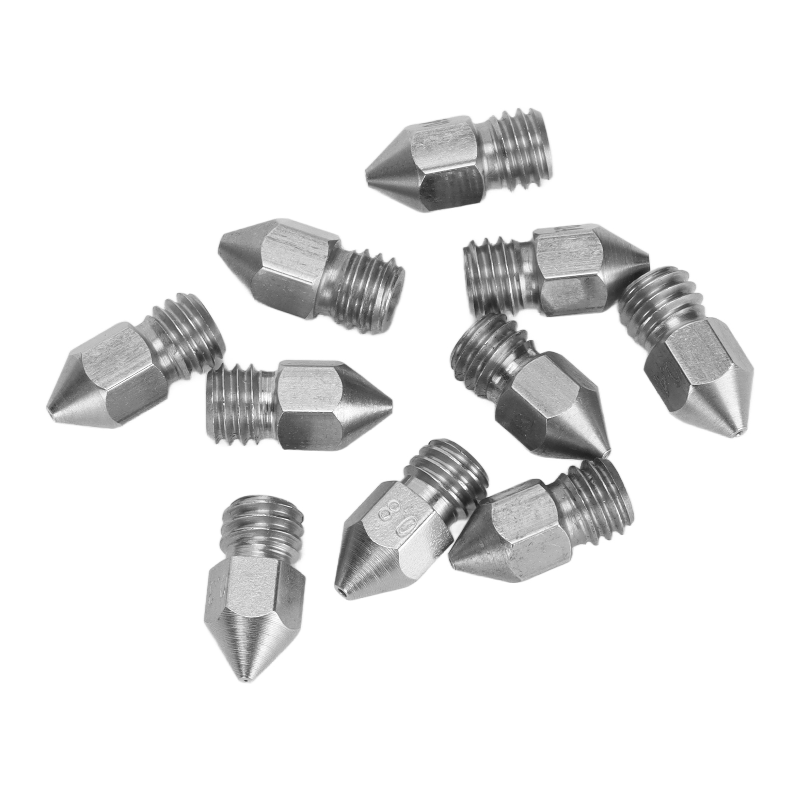 Stainless Steel 3D Printer Nozzles for PLA ABS