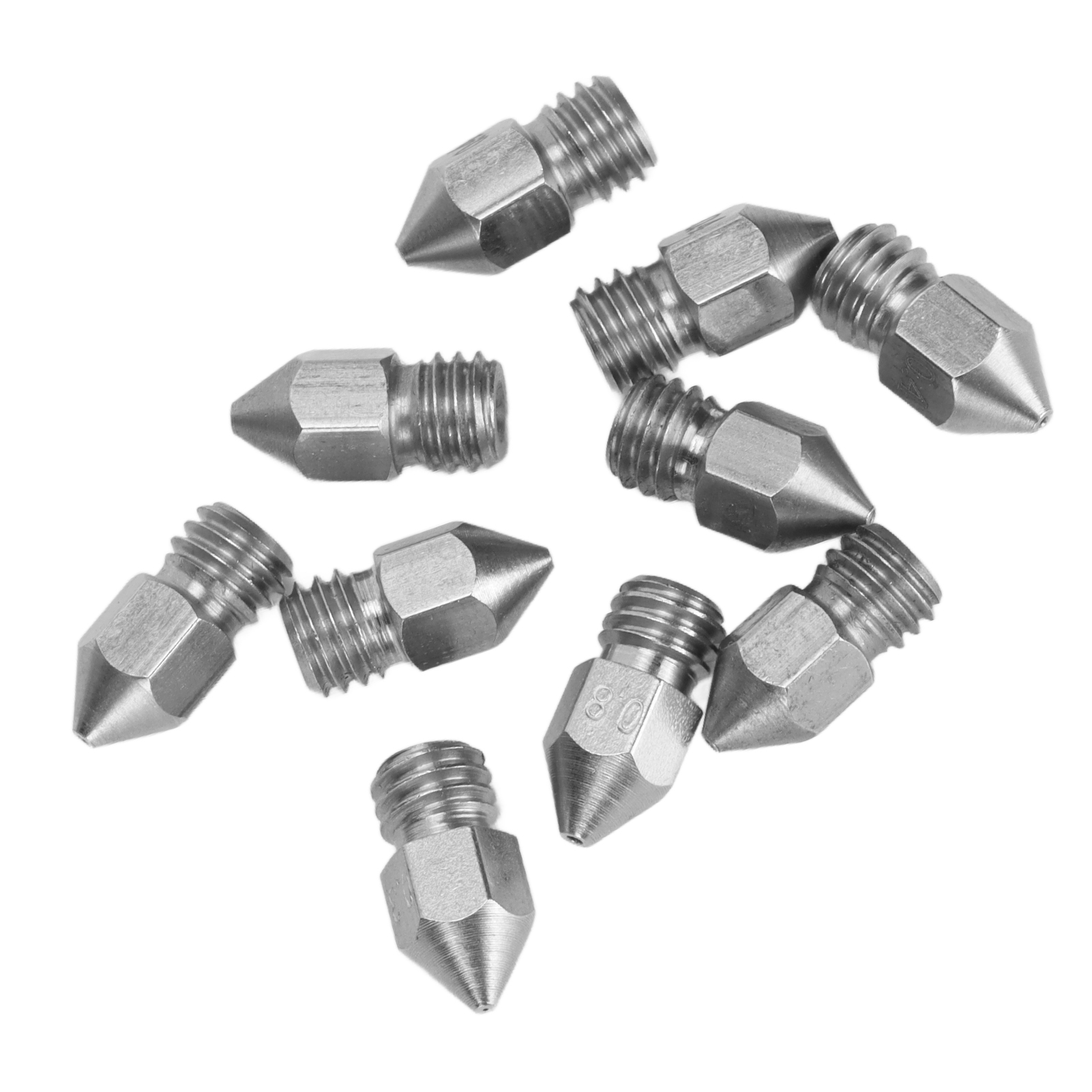 Stainless Steel 3D Printer Nozzles for PLA ABS