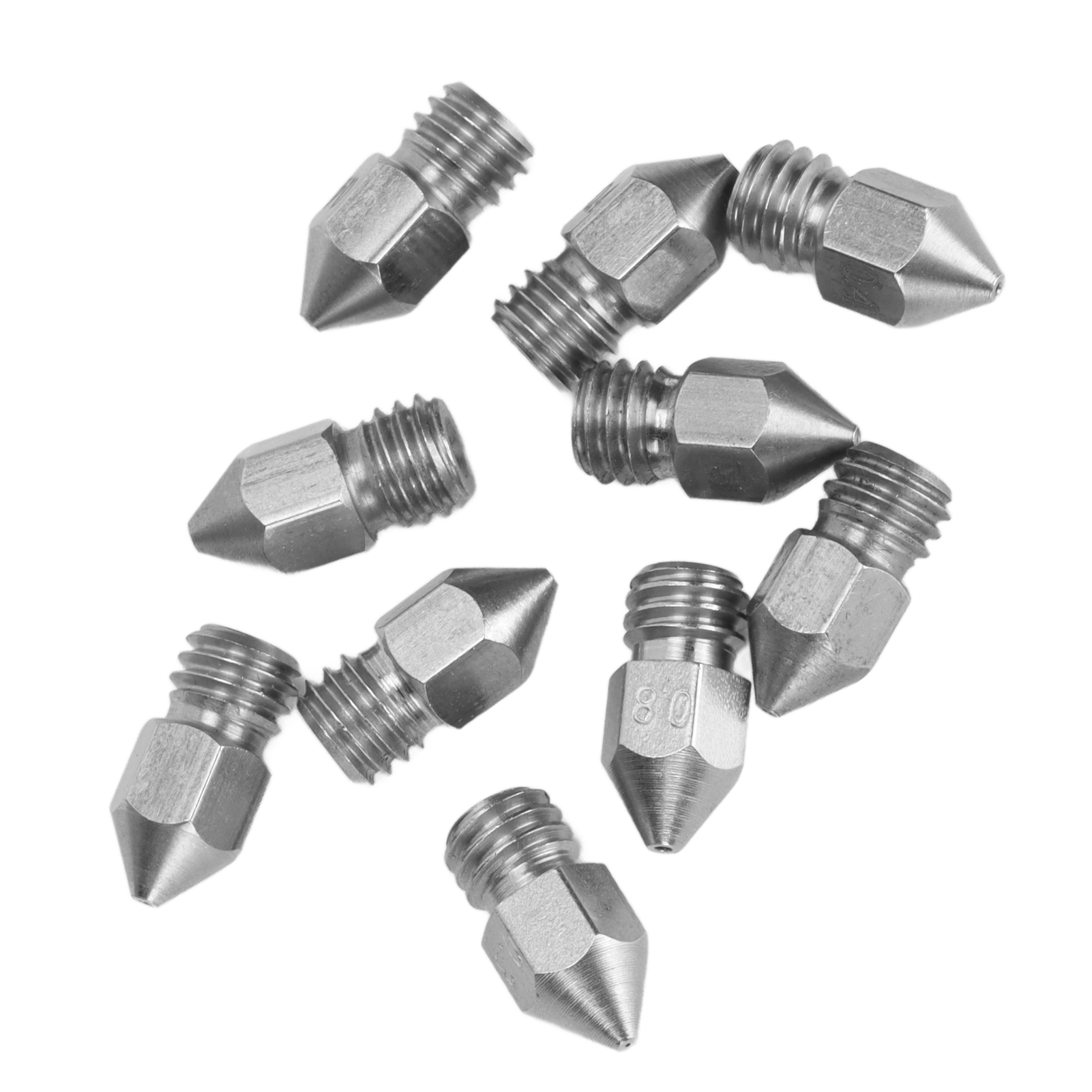 Stainless Steel 3D Printer Nozzles for PLA ABS
