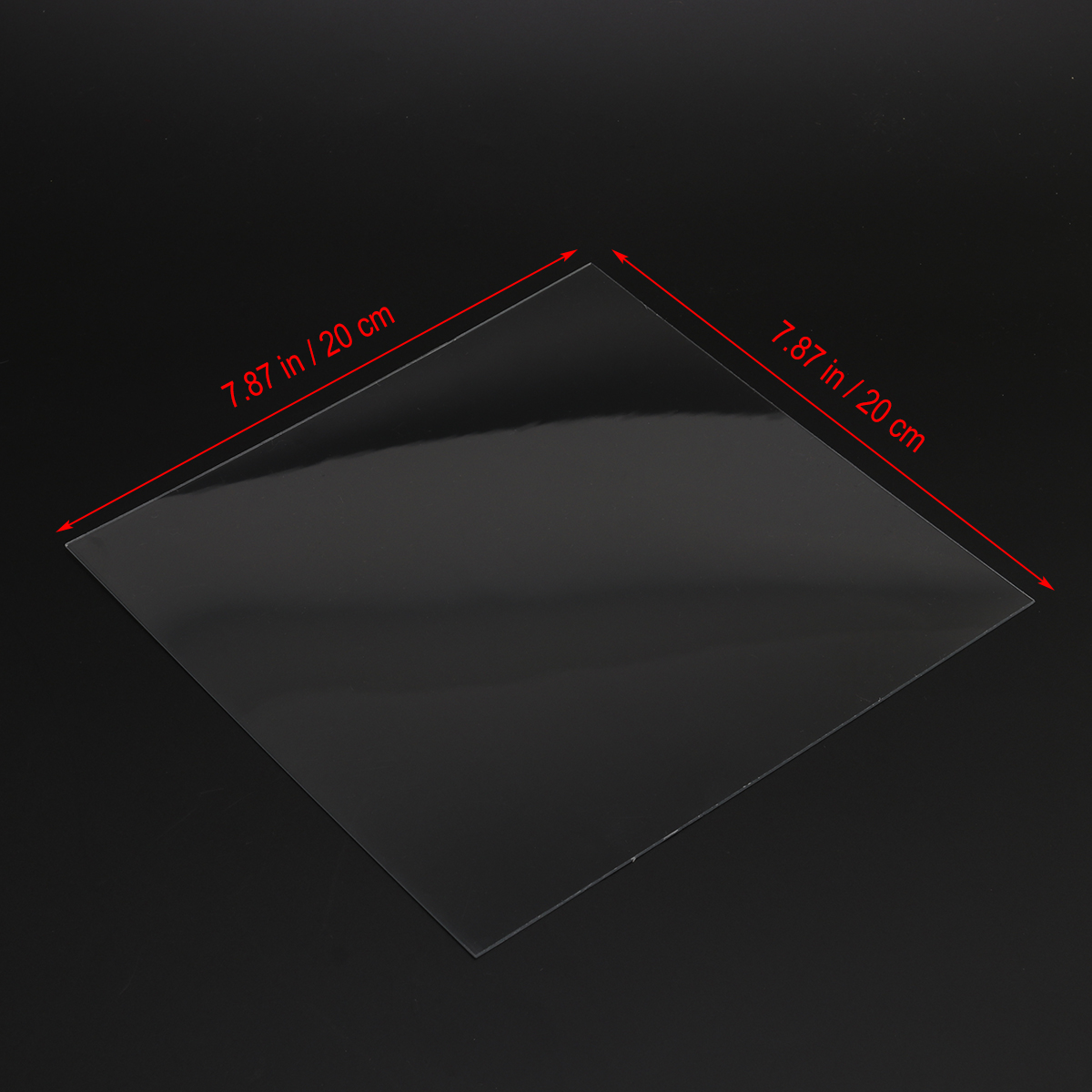 Transparent Ultem PEI Sheet for 3D Printing 8x8