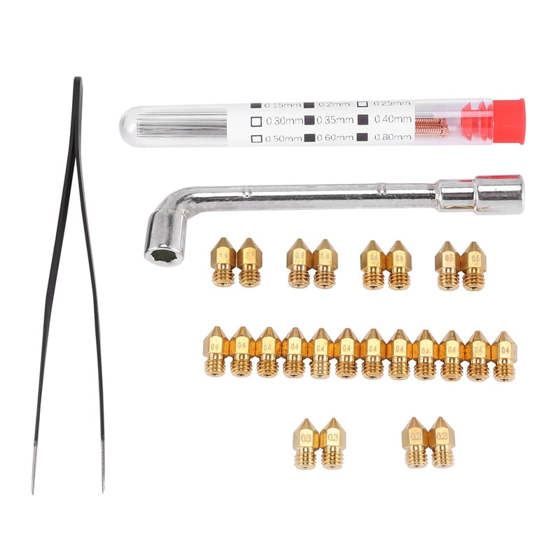 37-Piece Set of 3D Printer Nozzles