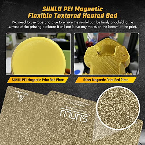 SUNLU PEI Magnetic Build Textured Bed for 3D Printers