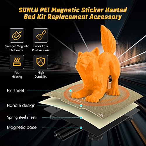 SUNLU PEI Magnetic Build Textured Bed for 3D Printers