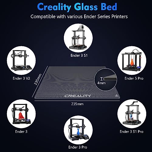 Upgraded Creality Ender 3 Glass Bed