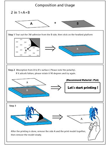 200x200mm Flex Heated Bed for 3D Printer