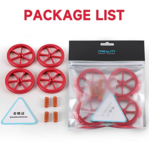 Creality 3D Printer Upgrade Kit with Leveling Nut and Springs