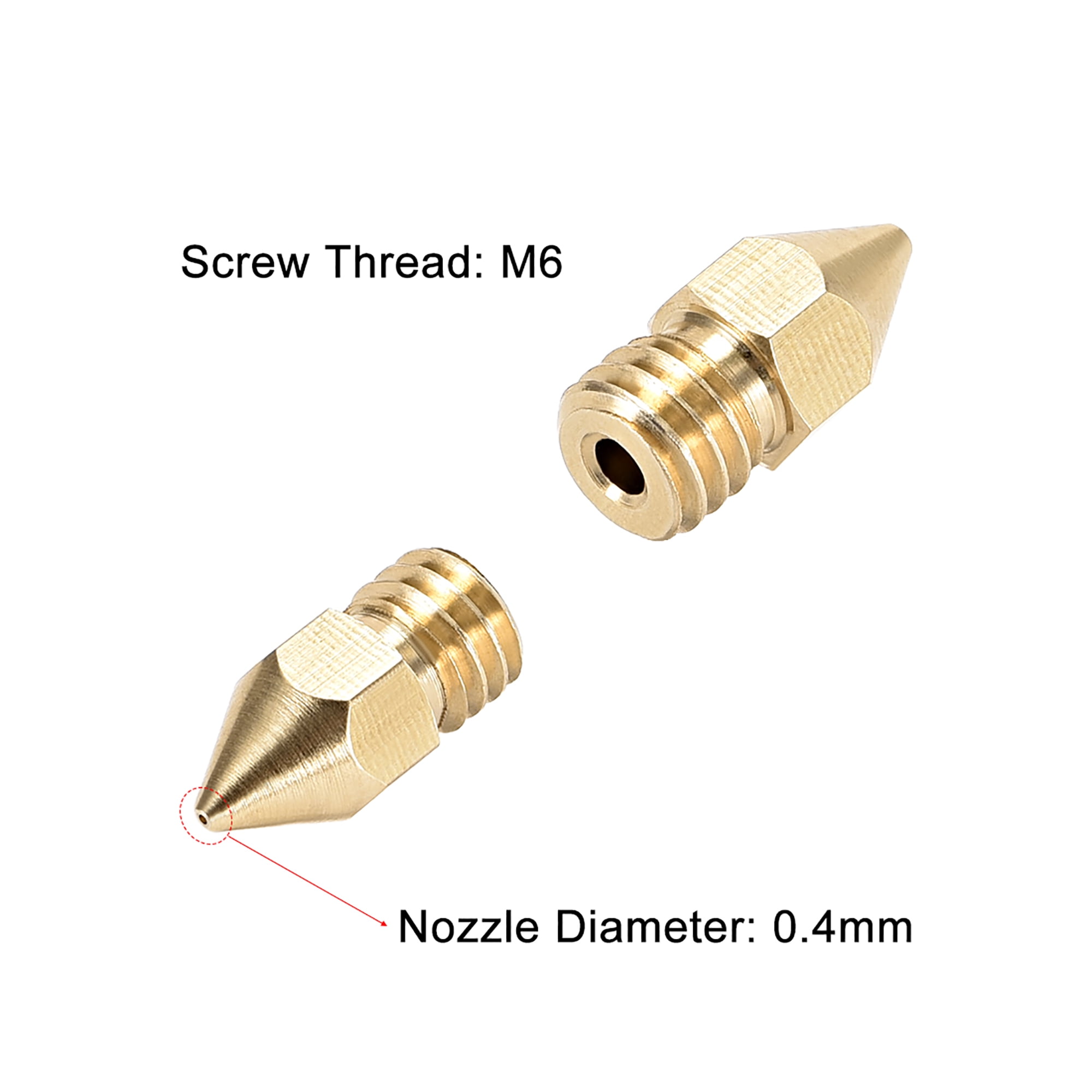 MK8 Brass Nozzle 10pcs for 3D Printer