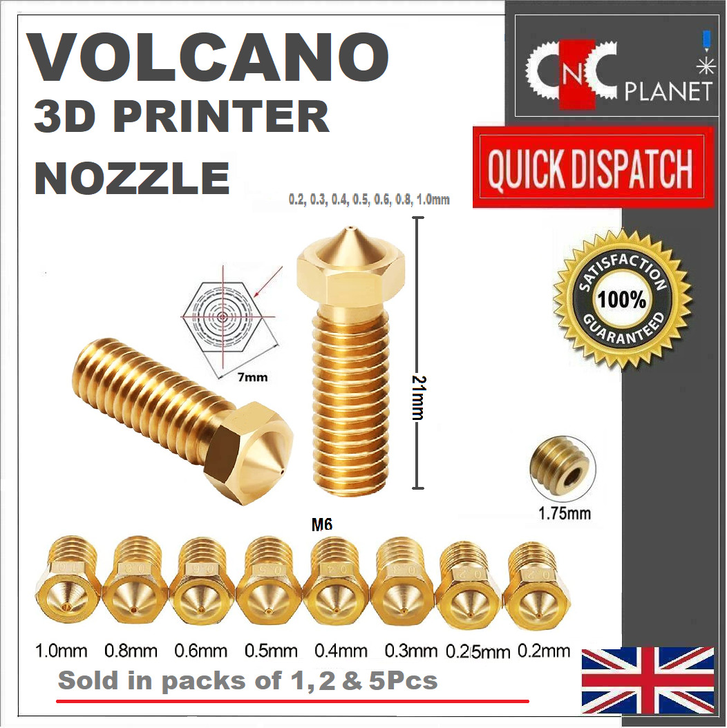Cnc Planet 3D Printer Nozzels 0.2Mm, 0.3Mm, 0.4Mm