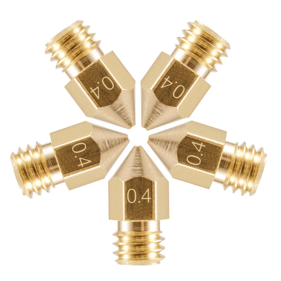 8pc 0.4mm Extruder Nozzle Creality Ender 3 Pro / V2 / CR10s / SE-6 3D Printer
