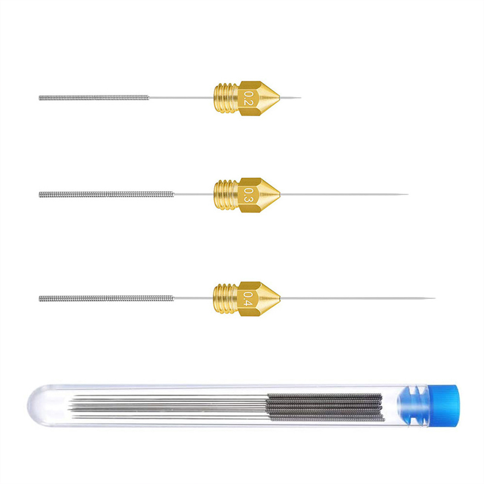 5pcs/Set 3D Printer Nozzle Cleaning Tool Kit 3D Nozzle Cleaners all sizes 