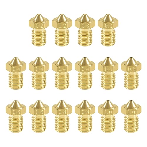 16 Aokin Brass Nozzles for 3D Printers