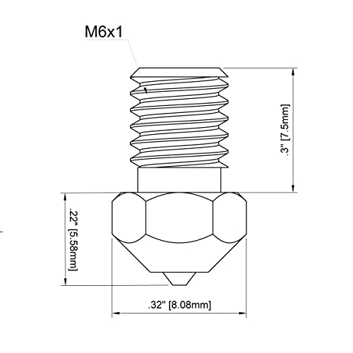 High-Performance 3D Printer Ruby Nozzles