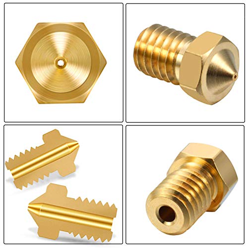 0.4mm Brass Nozzle for 3D Printers - 20PCS