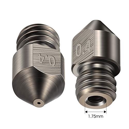 Wear-Resistant 3D Printer Nozzles - Pack of 5