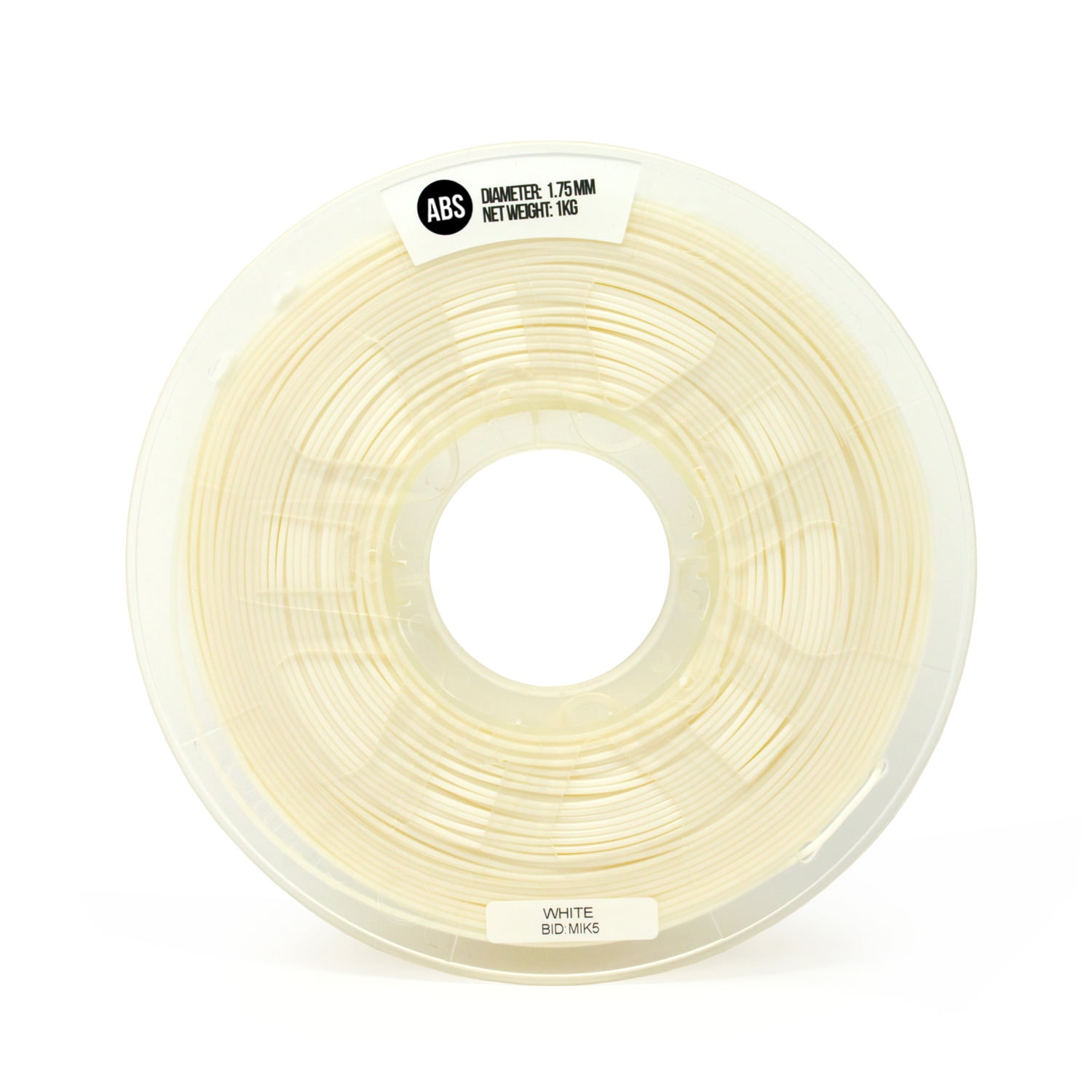 White ABS Filament for 3D Printers - 1kg