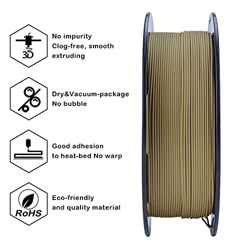 Matte Wood 3D Printing Filament 1KG