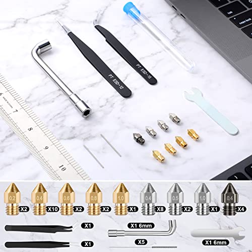 3D Printer Nozzle Cleaning Kit (37 Pieces)