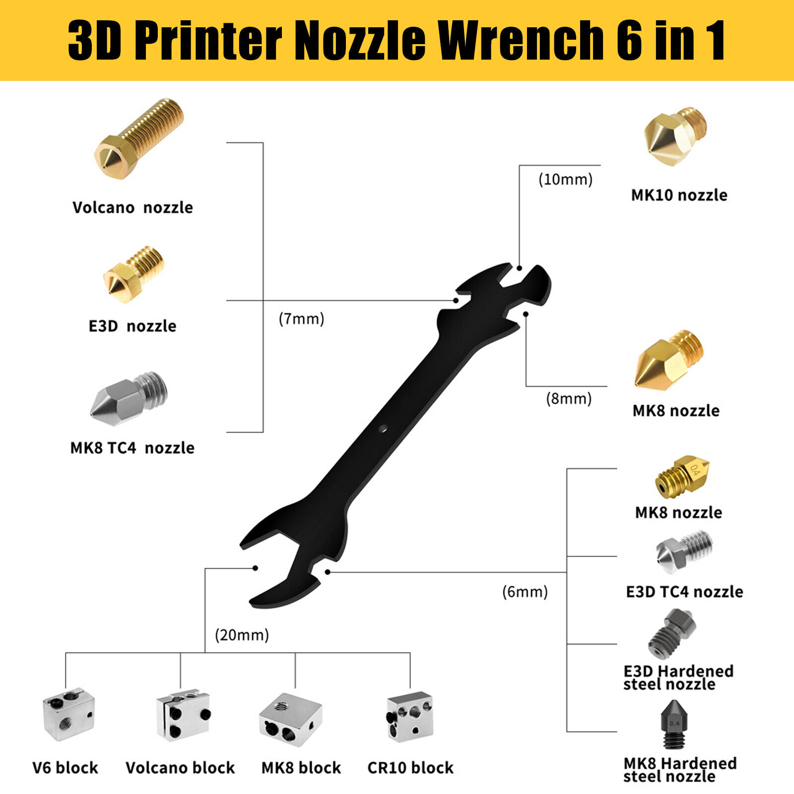 CR-10/Ender 3 Pro Nozzle Cleaning Kit
