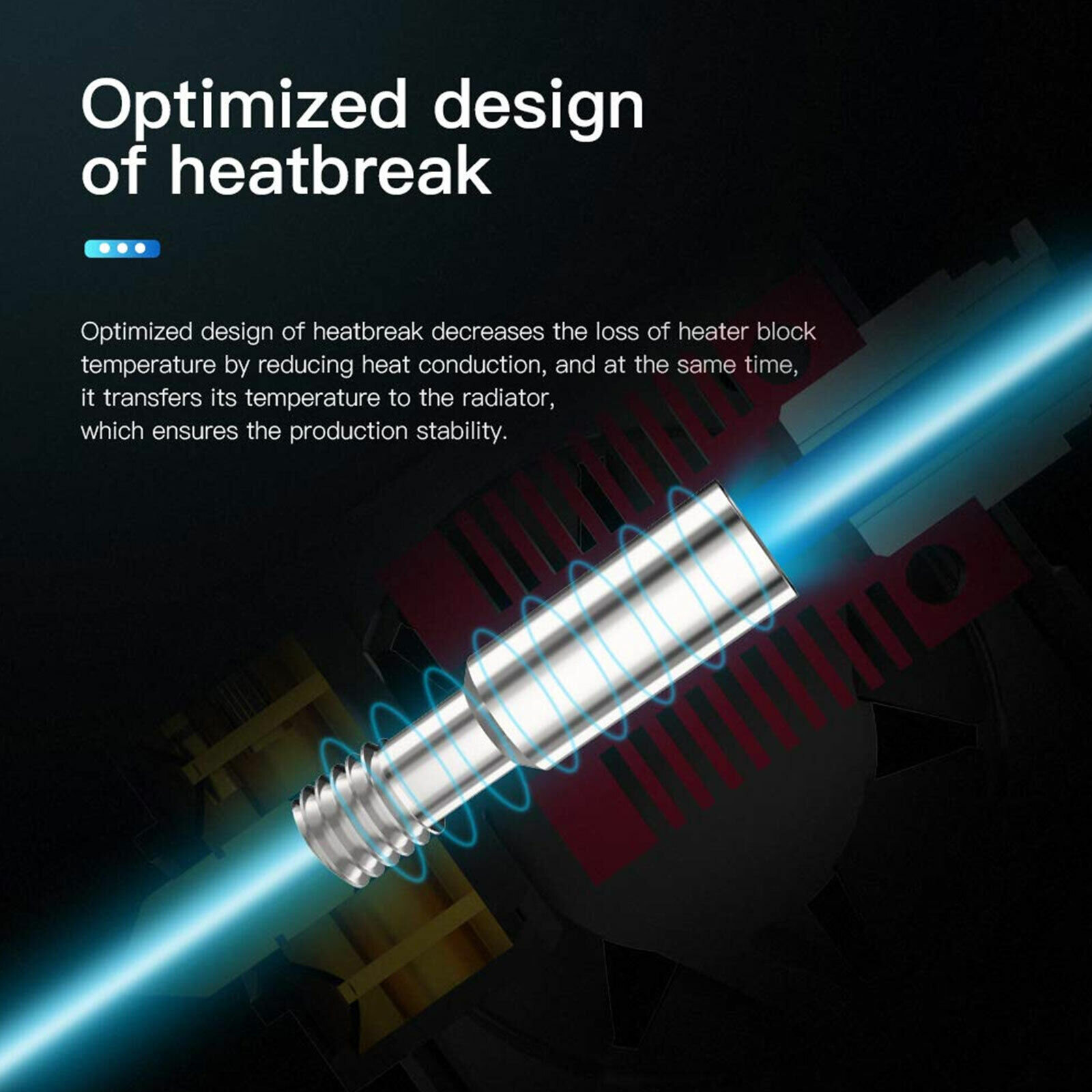 3D Printer Parts Extruder Heater Hot End Nozzle Kit for Creality Ender-3/3PRO/5