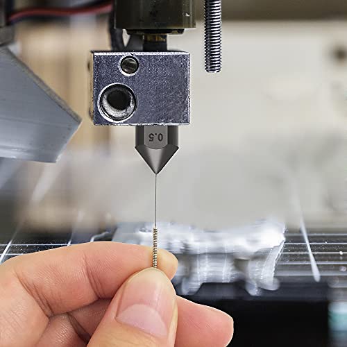 8pc Hardened Steel 3D Printer Nozzles & Cleaning Needles