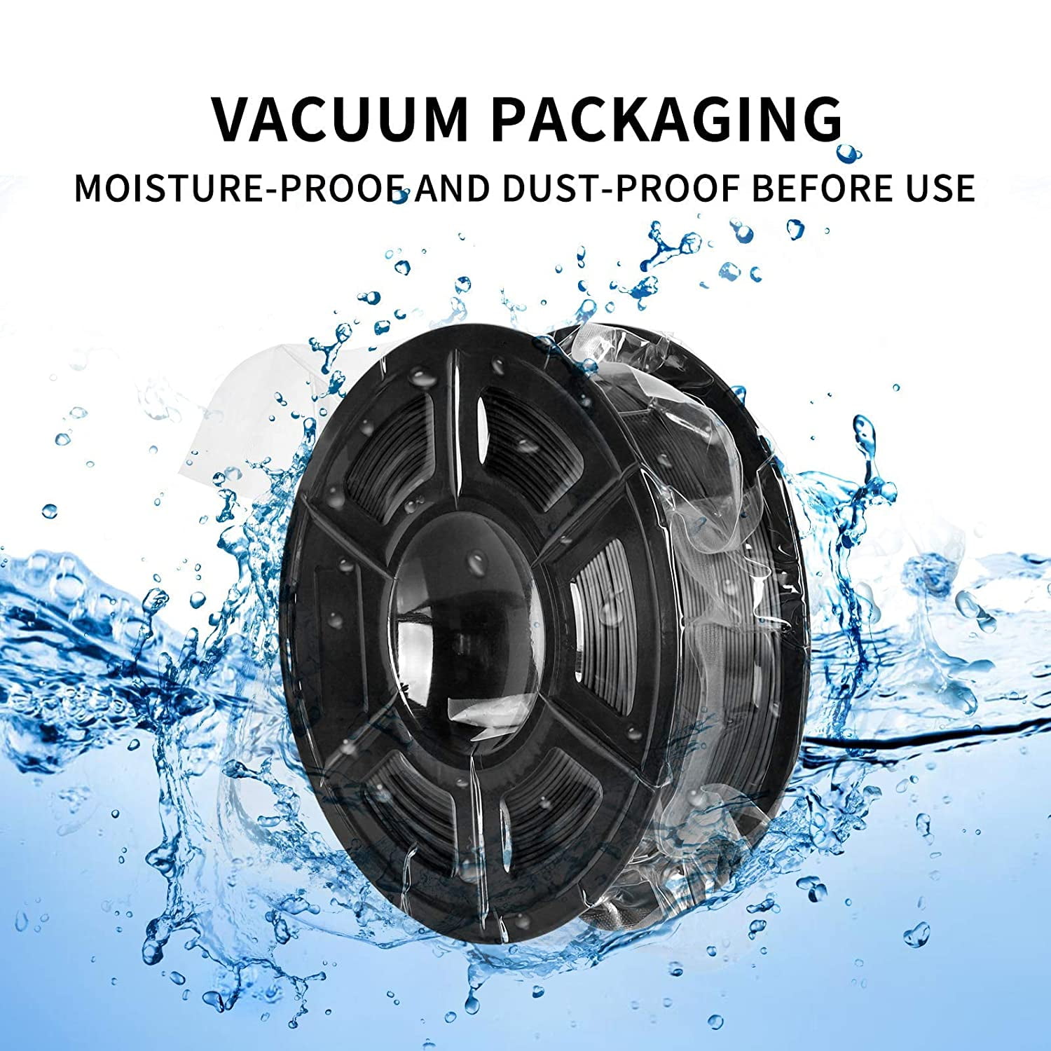 Anycubic Black 3D Printing PLA Filament, 1KG Spool