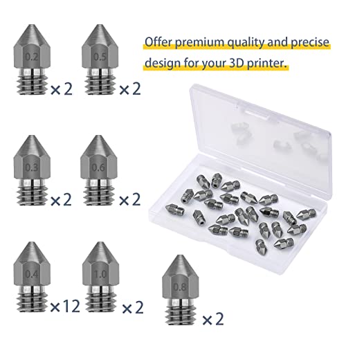 Stainless Steel 3D Printer Nozzle Set