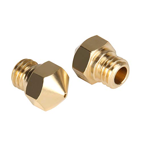 20-Pack Brass 0.4mm MK10 Nozzles for 3D Printers