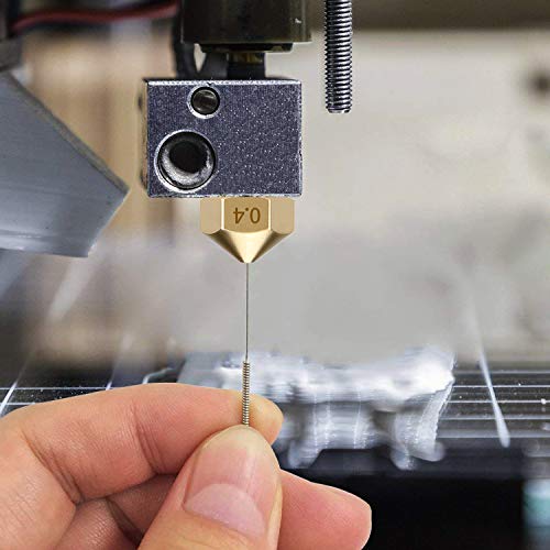 20-Pack Brass 0.4mm MK10 Nozzles for 3D Printers