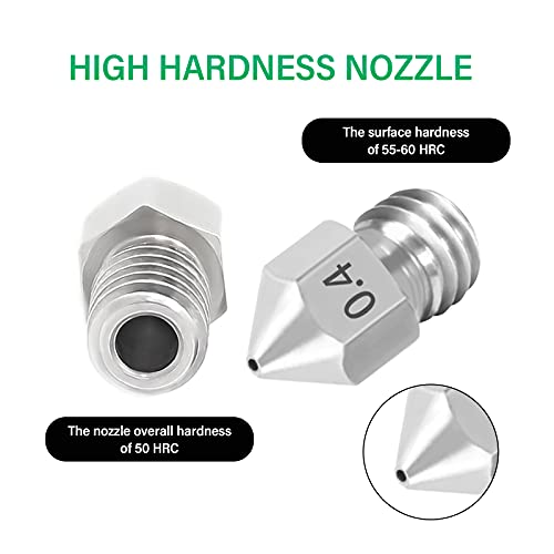 Wear Resistant 3D Printer Nozzles - 25pcs