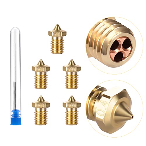 E3D Nozzles for 1.75mm Filament - 5 Pack