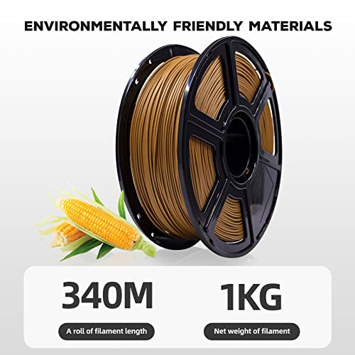 Dark Wood PLA Filament for 3D Printers