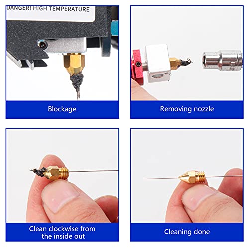 Wear Resistant 3D Printer Nozzles - 25pcs