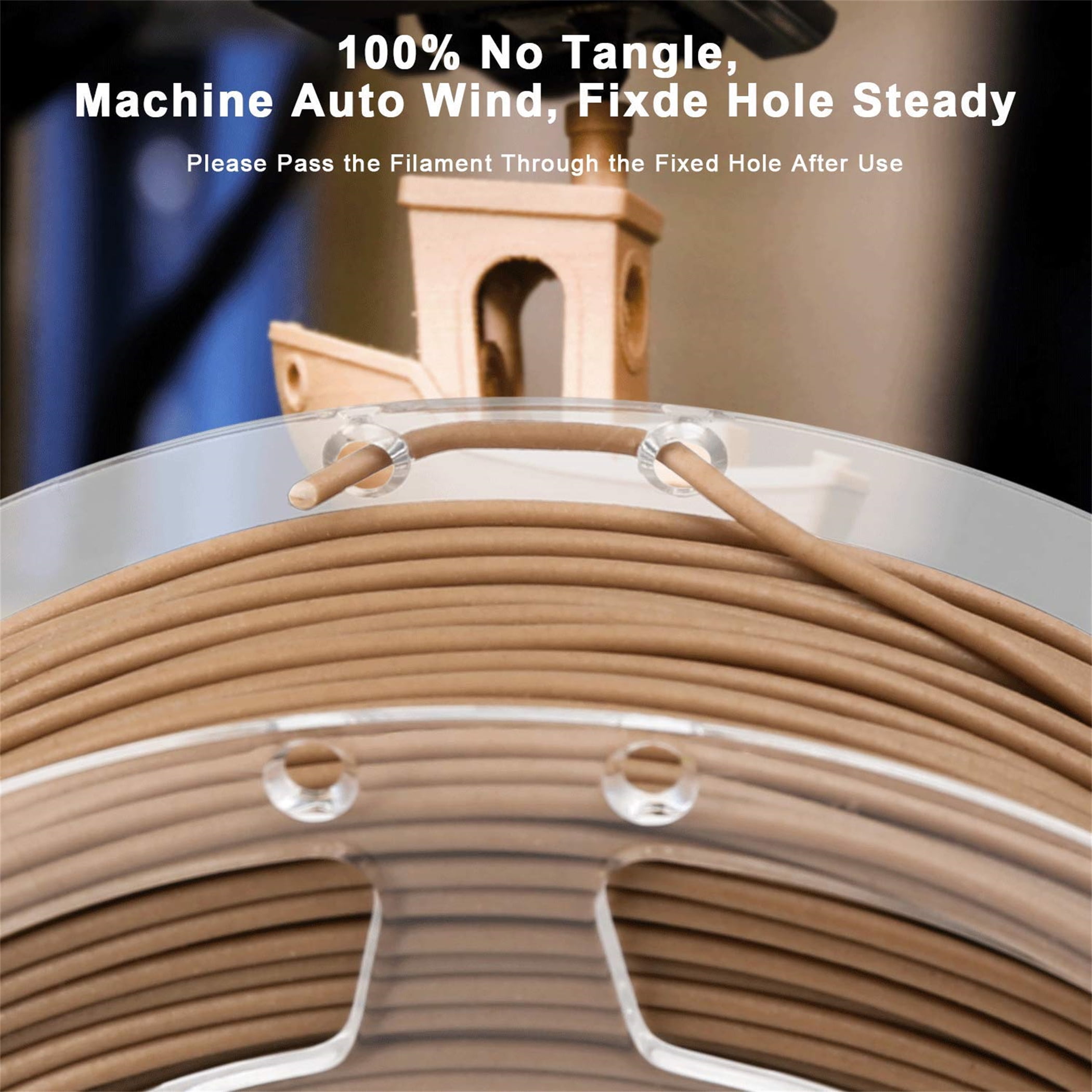 Wood Filament Bundle for 3D Printing